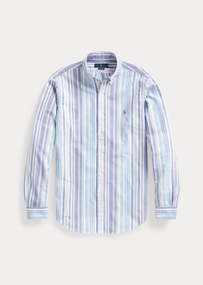 Men's Polo Ralph Lauren Classic Fit Striped Shirts | 634980IZP